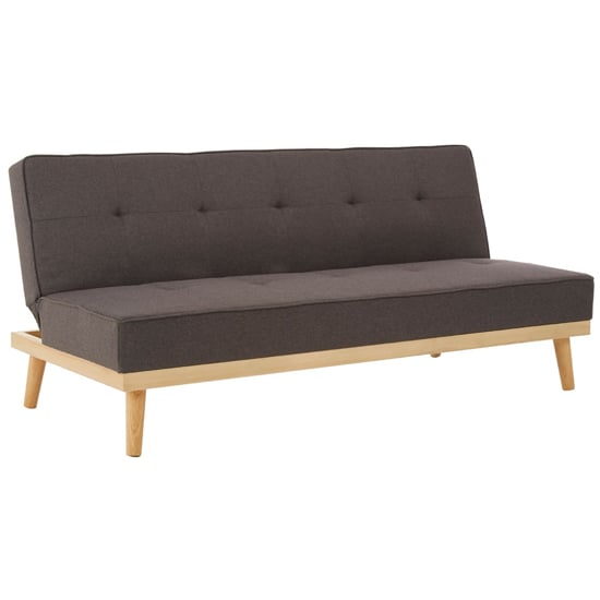 Read more about Porrima 3 seater fabric sofa bed in grey