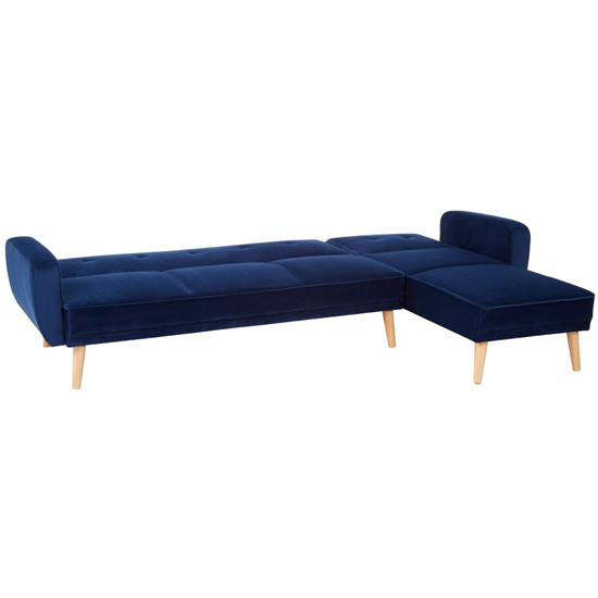 Porrima 3 Seater Fabric Sofa Bed In Navy Blue   _4