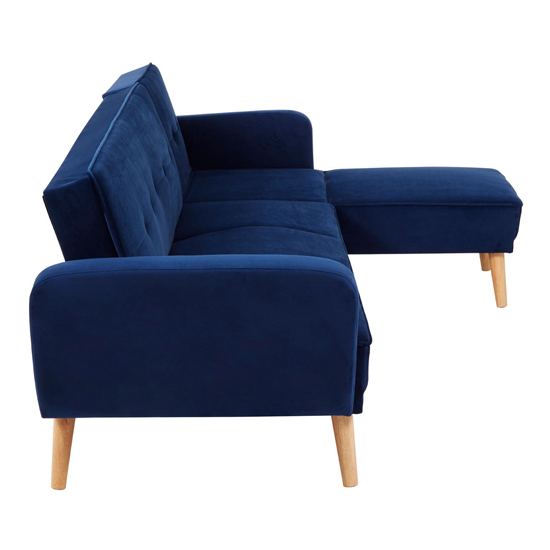 Porrima 3 Seater Fabric Sofa Bed In Navy Blue   _6