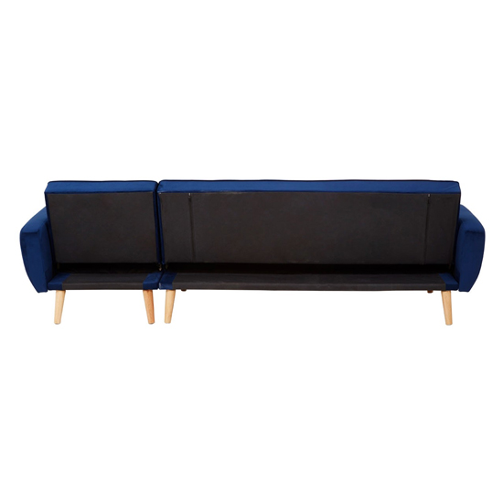Porrima 3 Seater Fabric Sofa Bed In Navy Blue   _7