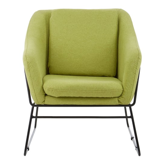 Porrima Green Chair With Stainless Steel Legs