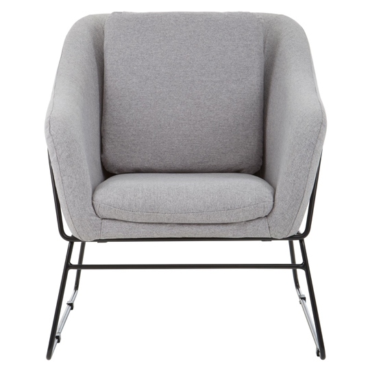 Porrima Grey Chair With Stainless Steel Legs