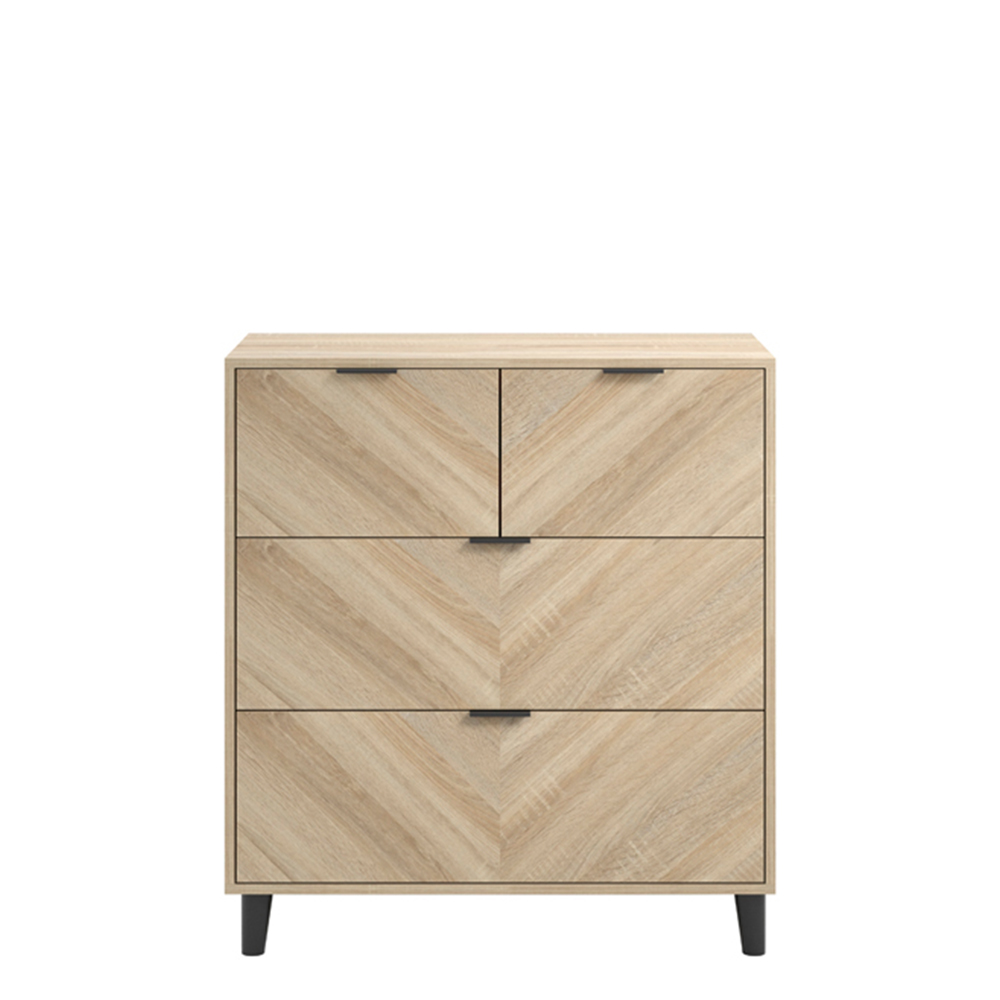 Read more about Stockholm wooden chest of 4 drawers in sonoma oak