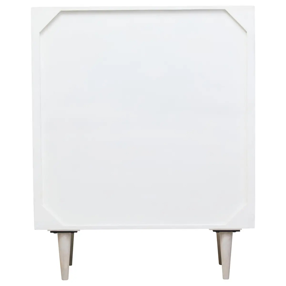 Stockton Wooden Storage Cabinet With 2 Doors In White