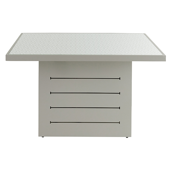 Stoke Outdoor Square Patterned Glass Top Dining Table In Grey_2