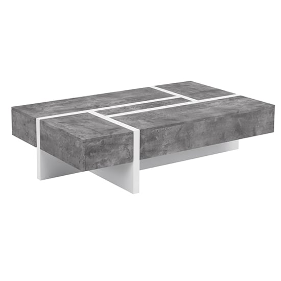 Storm Gloss Storage Coffee Table In White And Concrete Effect_3