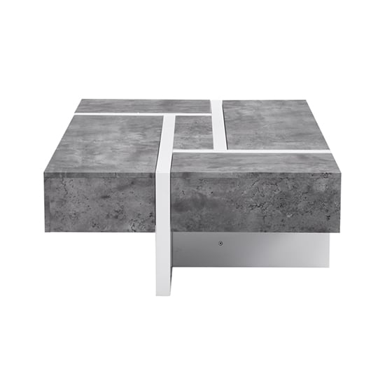Storm Gloss Storage Coffee Table In White And Concrete Effect_6