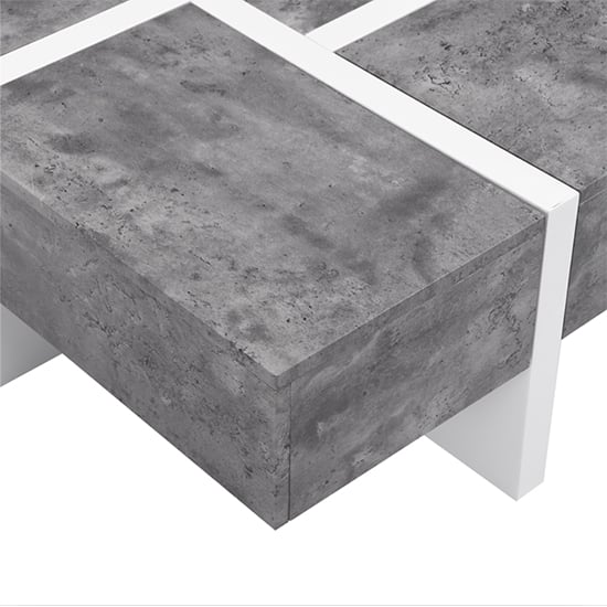 Storm Gloss Storage Coffee Table In White And Concrete Effect_9