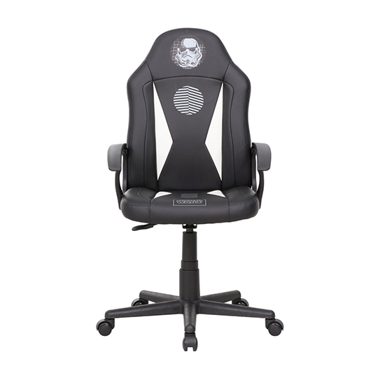Stormtrooper Childrens Faux Leather Gaming Chair In Black_8