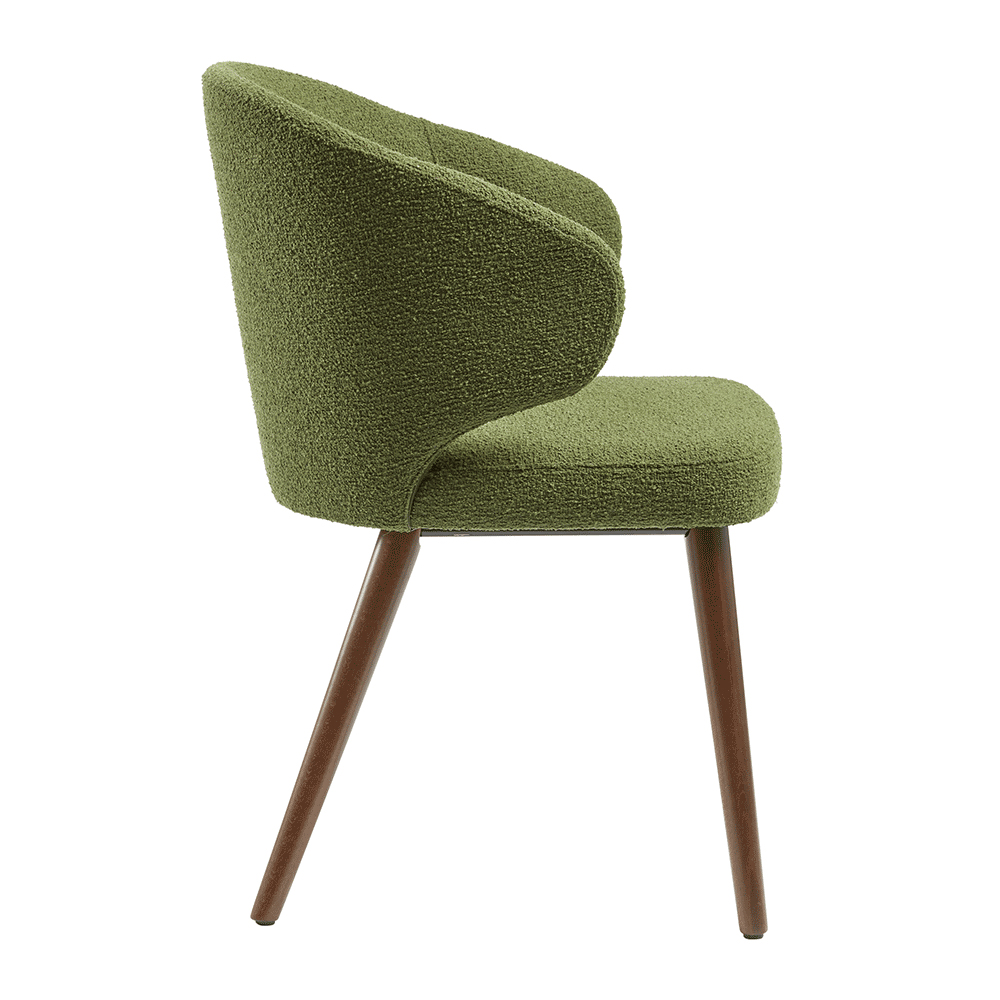 Stoughton Fabric Armchair In Forest Green
