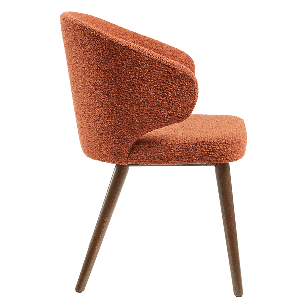Stoughton Fabric Armchair In Terracotta