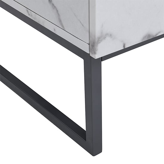 Strada Gloss Bedside Cabinet And 2 Drawer In Diva Marble Effect_11
