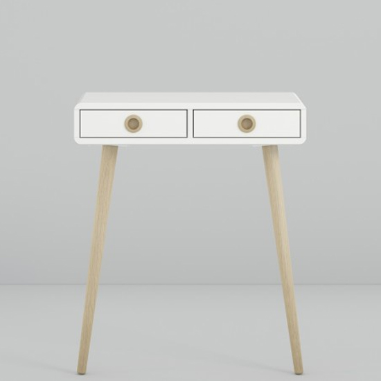 Read more about Strafford wooden console table with 2 drawers in off white