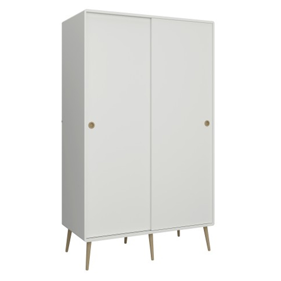 Strafford Wooden Sliding Wardrobe With 2 Doors In Off White thumbnail