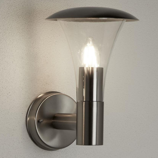 Read more about Strand polycarbonate wall light in stainless steel frame