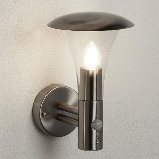 Read more about Strand polycarbonate wall light with stainless steel frame