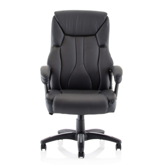 Stratford PU Leather High Back Home And Office Chair In Black