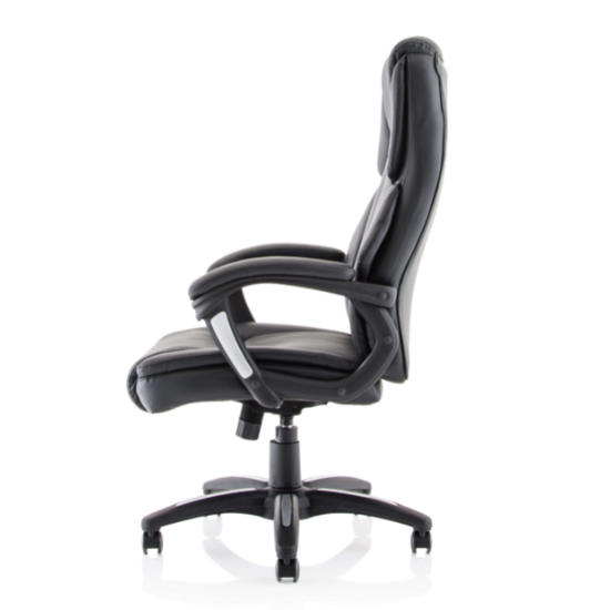 Stratford PU Leather High Back Home And Office Chair In Black