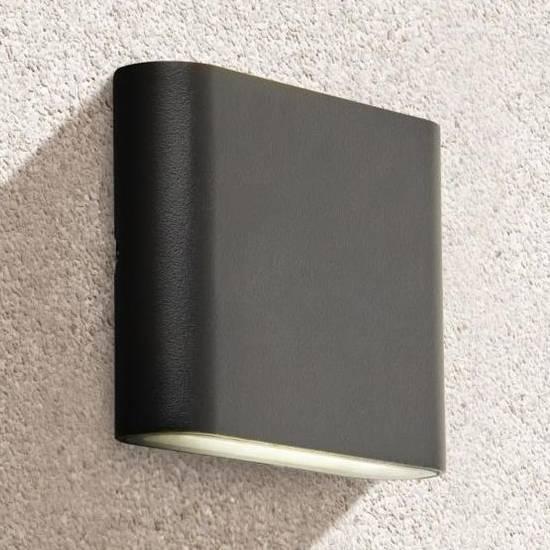 Product photograph of Stratford Led Outdoor Up And Down Wall Light In Black from Furniture in Fashion
