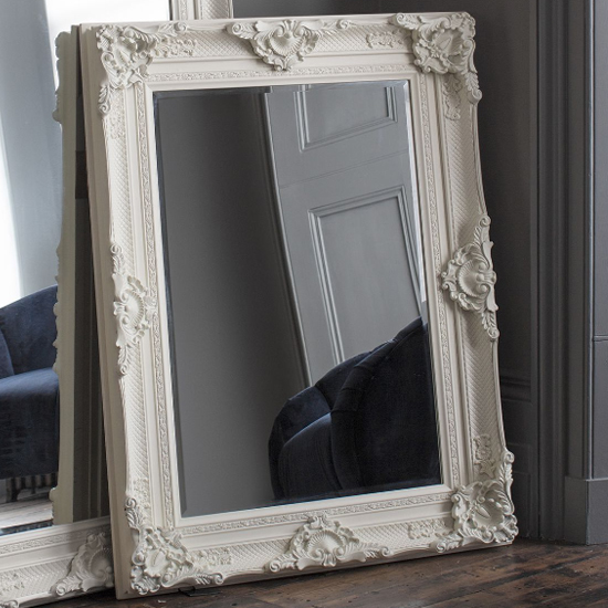 Read more about Stratton rectangular wall mirror in cream frame