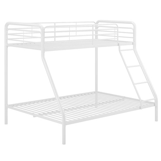 Burg Metal Children Double Bunk Bed In White