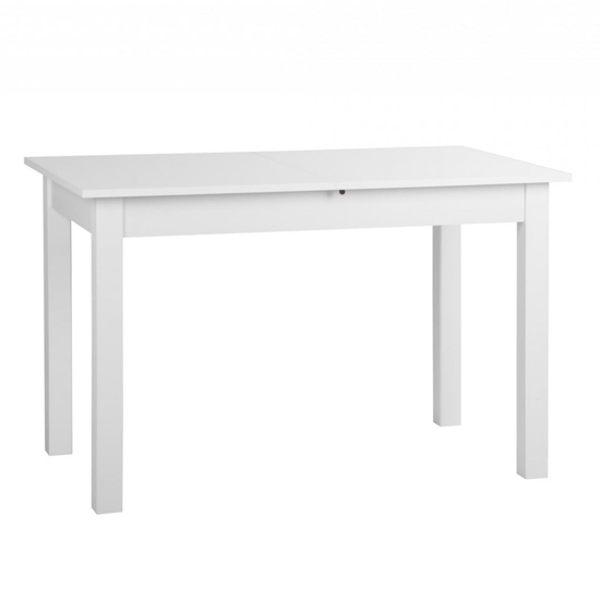 Stripe Medium Extendable Dining Table In White_2