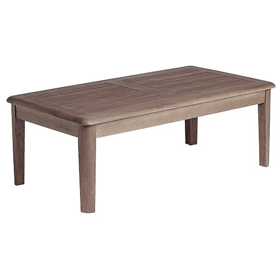 Product photograph of Strox Outdoor Broadfield Wooden Coffee Table In Chestnut from Furniture in Fashion