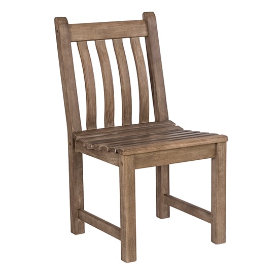 Product photograph of Strox Outdoor Wooden Dining Chair In Chestnut from Furniture in Fashion