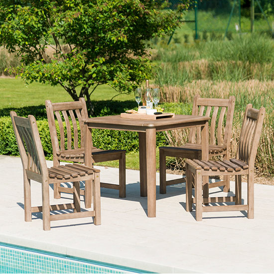 Strox Outdoor Square Wooden Dining Table In Chestnut_5