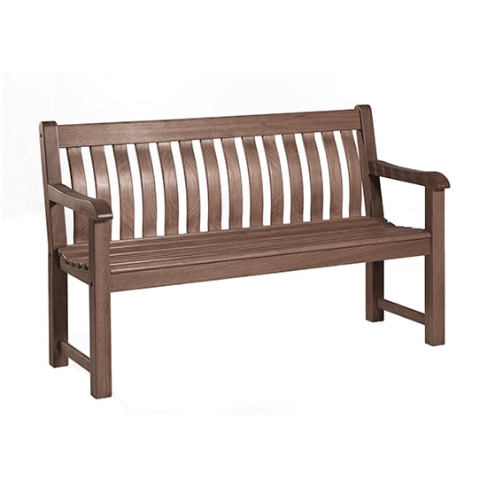 Strox Outdoor St George 5Ft Wooden Seating Bench In Chestnut