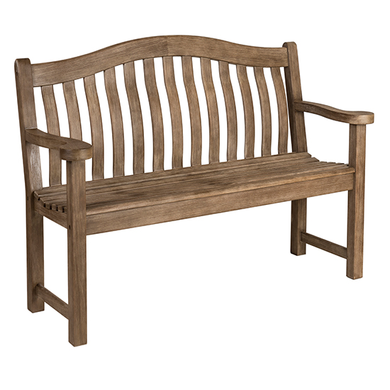 Product photograph of Strox Outdoor Turnberry 4ft Wooden Seating Bench In Chestnut from Furniture in Fashion