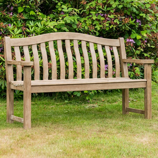 Strox Outdoor Turnberry 5Ft Wooden Seating Bench In Chestnut_1