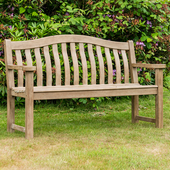 Product photograph of Strox Outdoor Turnberry 5ft Wooden Seating Bench In Chestnut from Furniture in Fashion