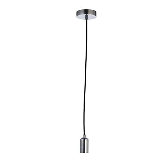 Product photograph of Studio 1 Light Ceiling Pendant Light In Chrome from Furniture in Fashion