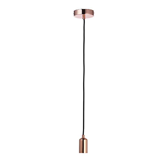 Photo of Studio 1 light ceiling pendant light in copper