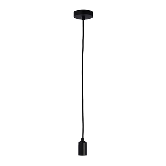 Product photograph of Studio 1 Light Ceiling Pendant Light In Matt Black from Furniture in Fashion