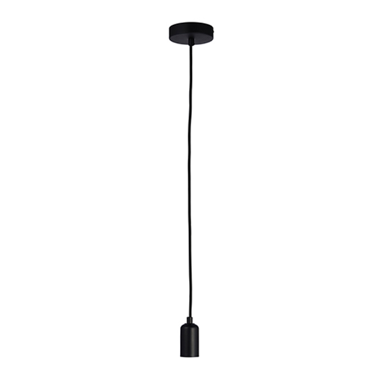 Photo of Studio 1 light ceiling pendant light in matt black