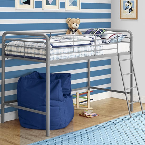 Product photograph of Streatham Metal Single Midsleeper Bunk Bed In Grey from Furniture in Fashion