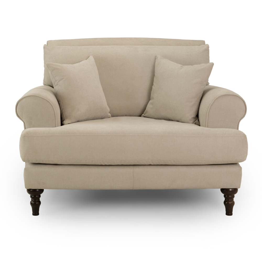 Summerfield Fabric 1 Seater Sofa In Beige