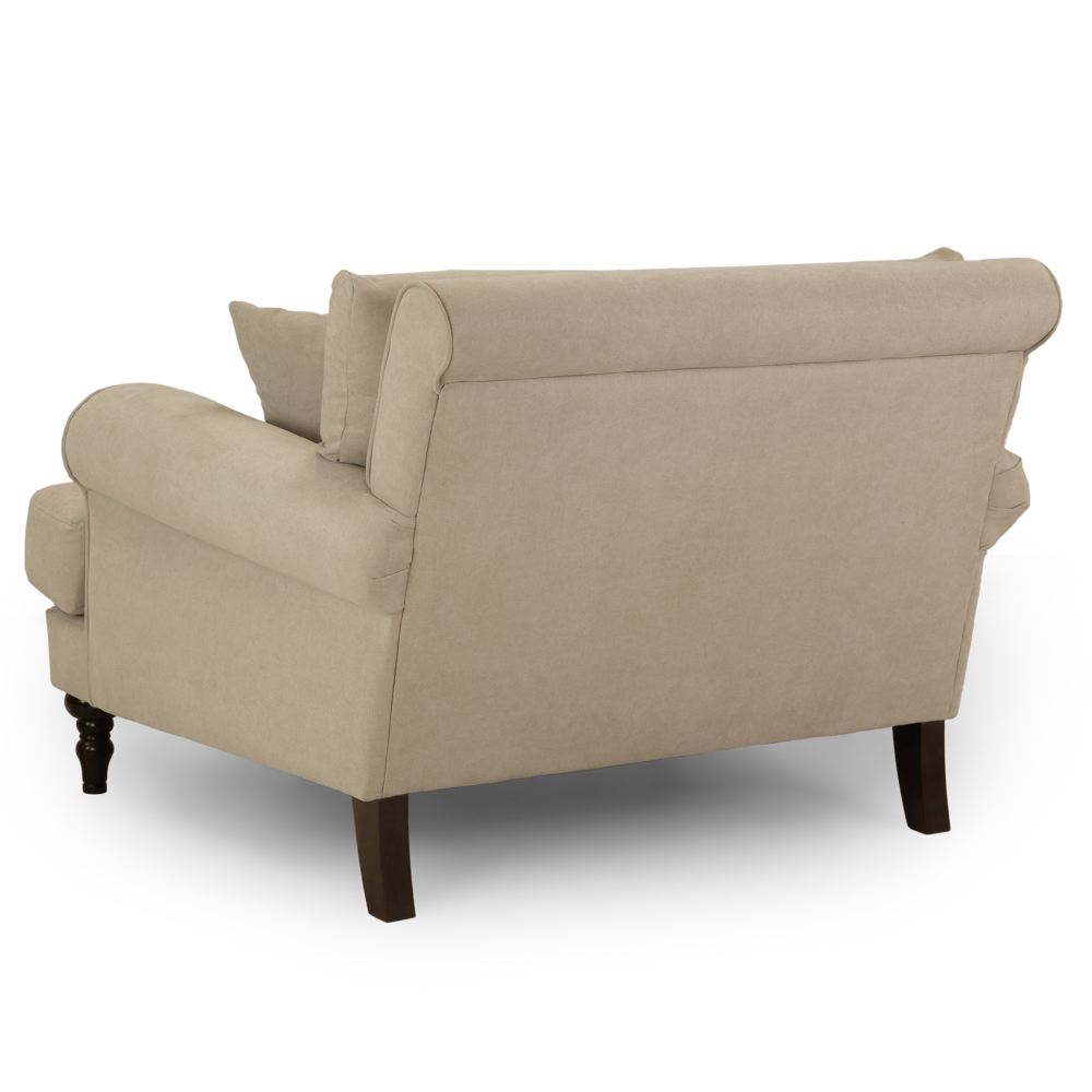 Summerfield Fabric 1 Seater Sofa In Beige