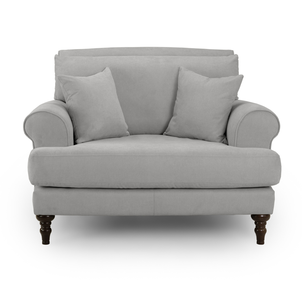 Summerfield Fabric 1 Seater Sofa In Grey