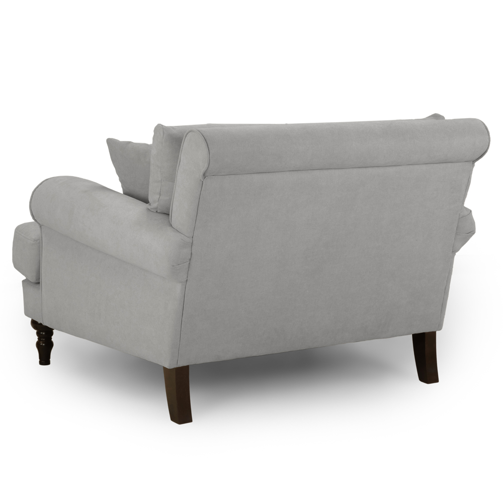 Summerfield Fabric 1 Seater Sofa In Grey