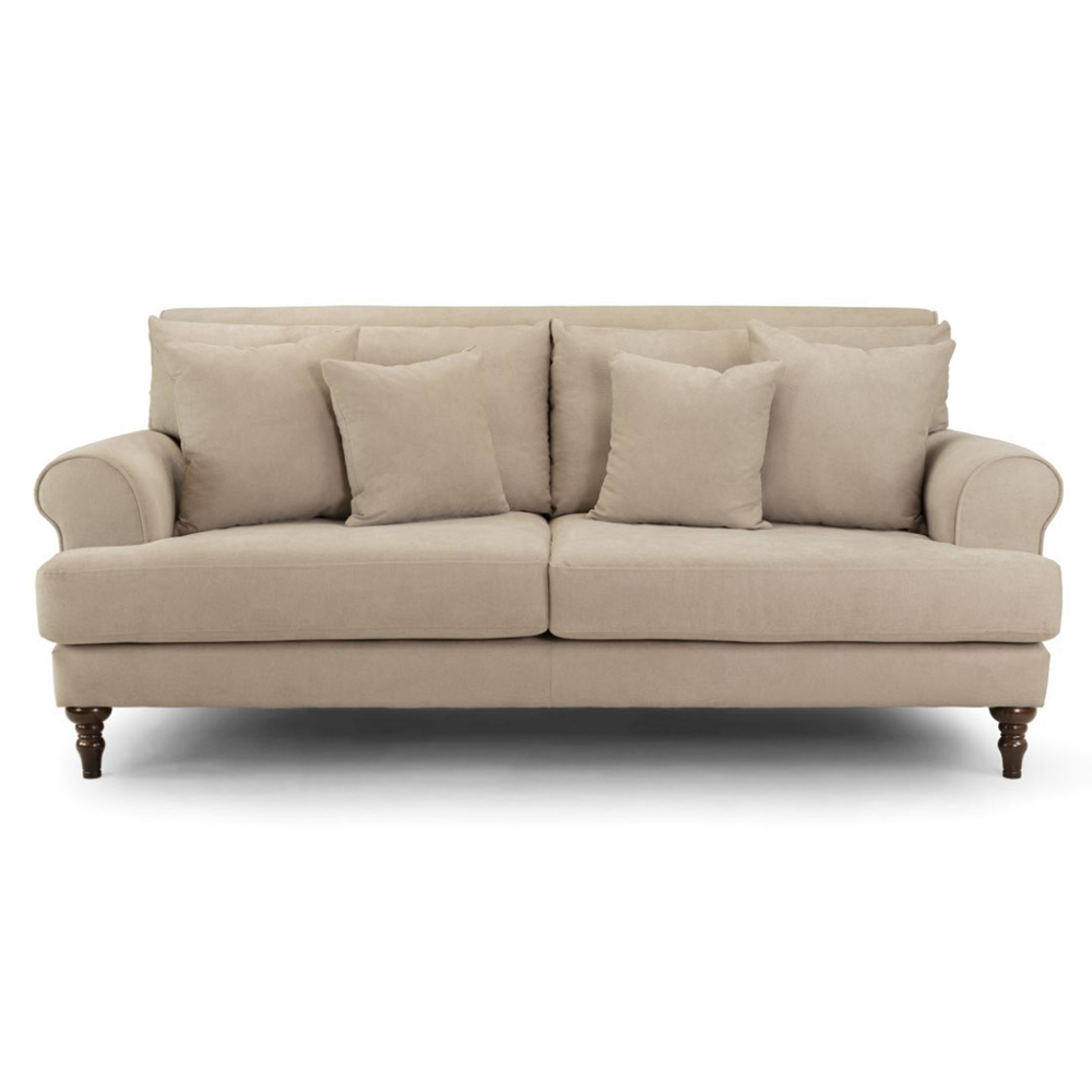 Summerfield Fabric 3 Seater Sofa In Beige
