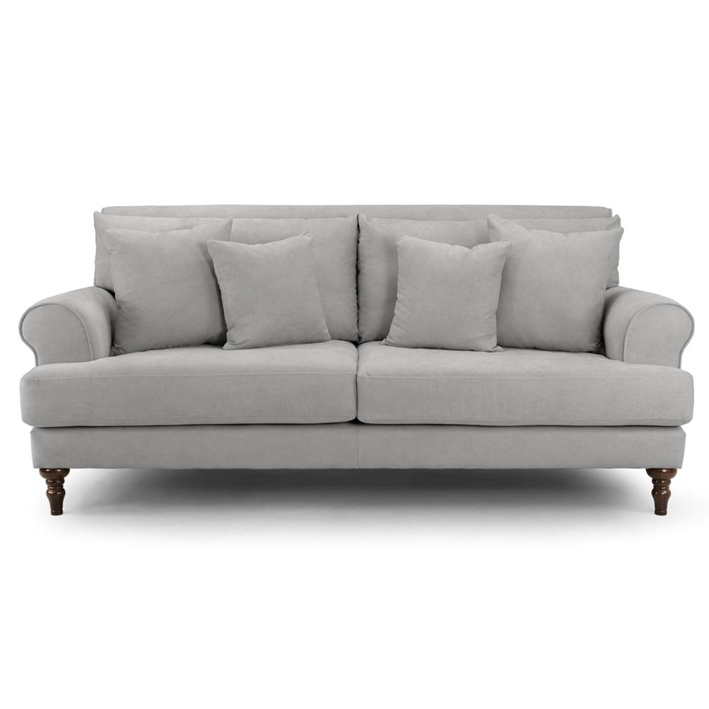 Summerfield Fabric 3 Seater Sofa In Grey