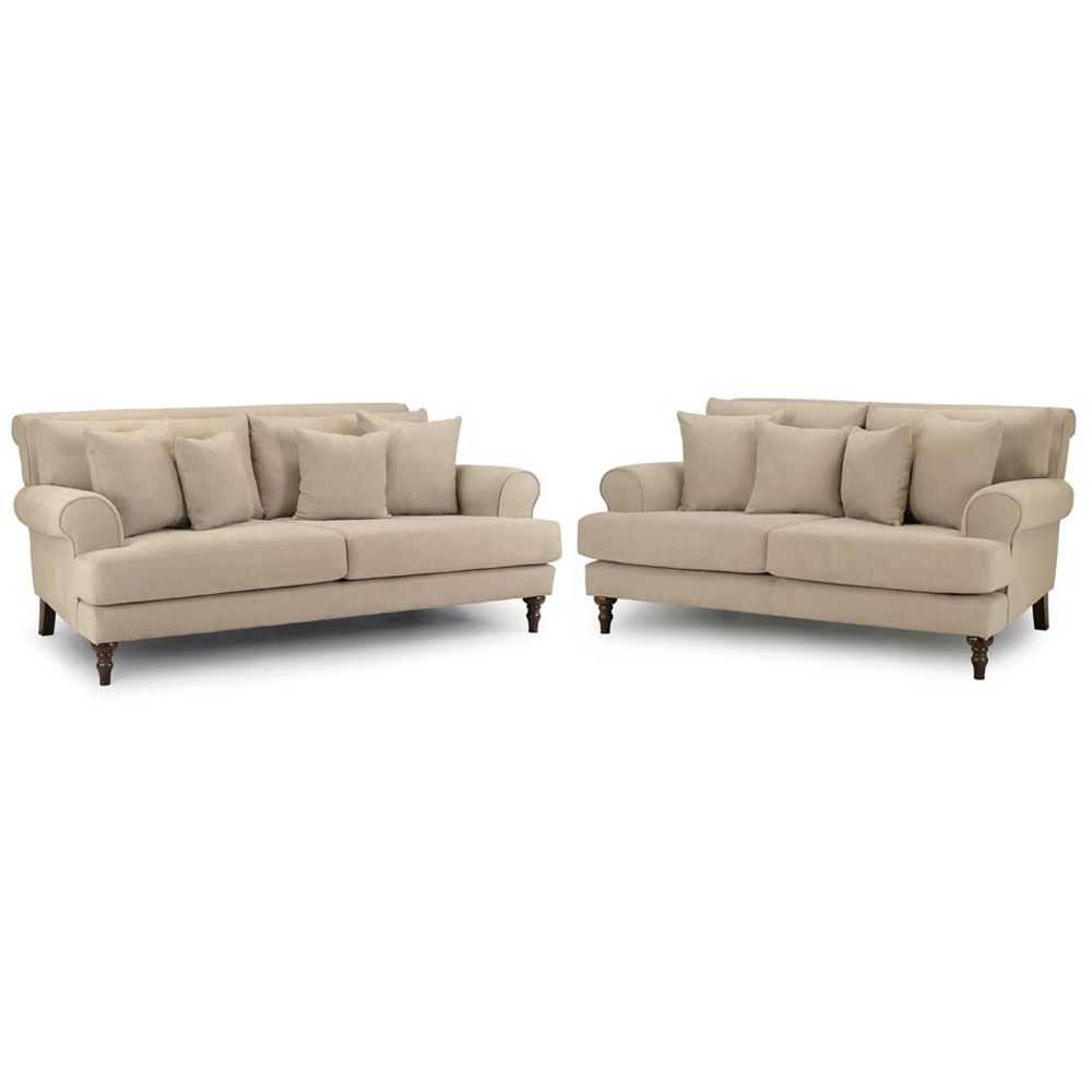 Read more about Sumter fabric 3+2 seater sofa set in beige