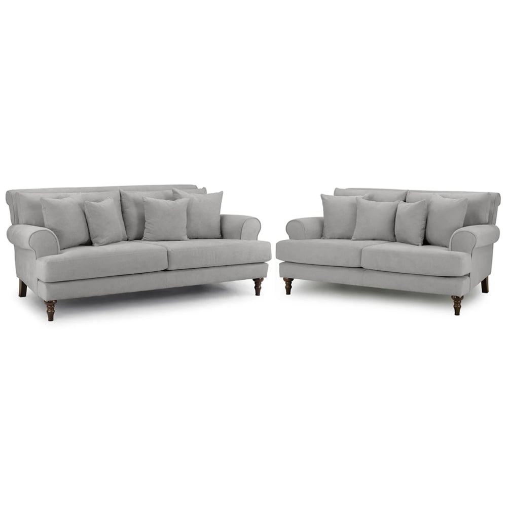 Read more about Sumter fabric 3+2 seater sofa set in grey