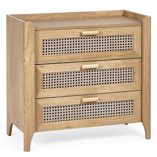 Sumter Wooden Chest Of 3 Drawers In Oak