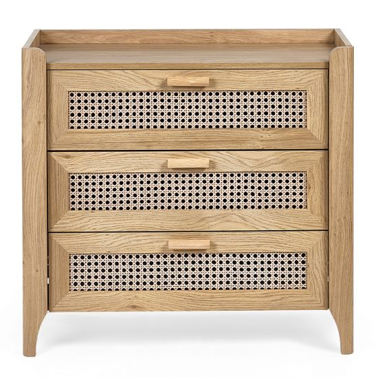 Sumter Wooden Chest Of 3 Drawers In Oak