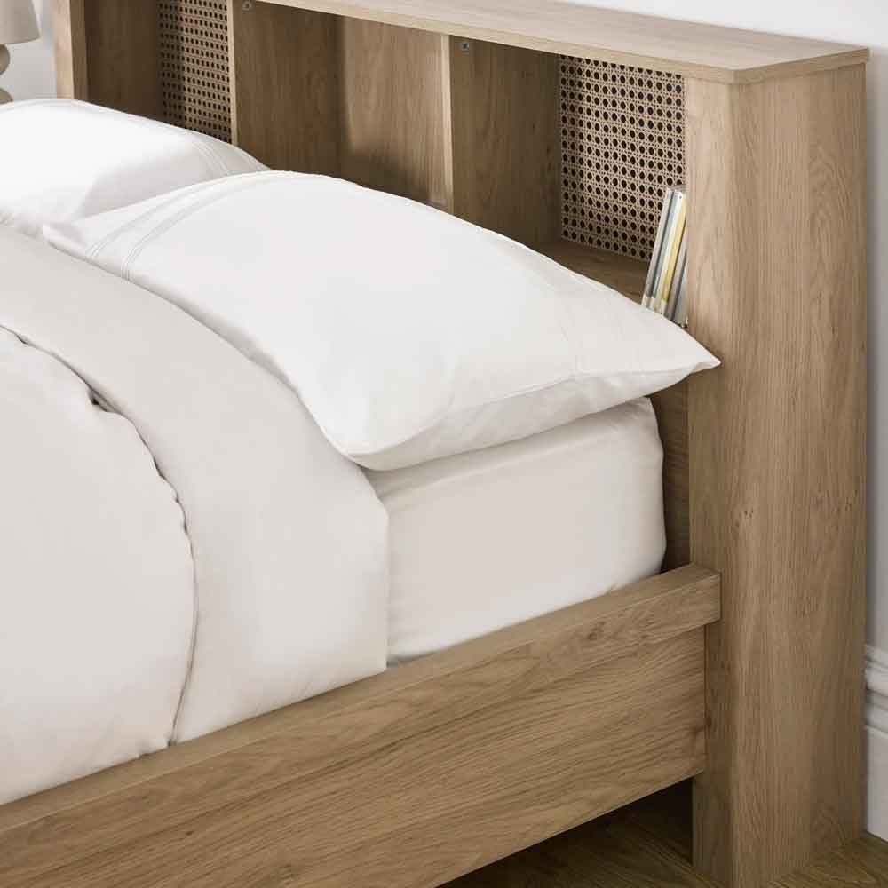 Sumter Wooden Double Bed in Brown