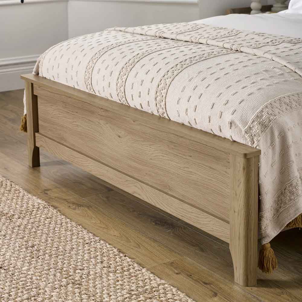 Sumter Wooden King Size Bed in Brown